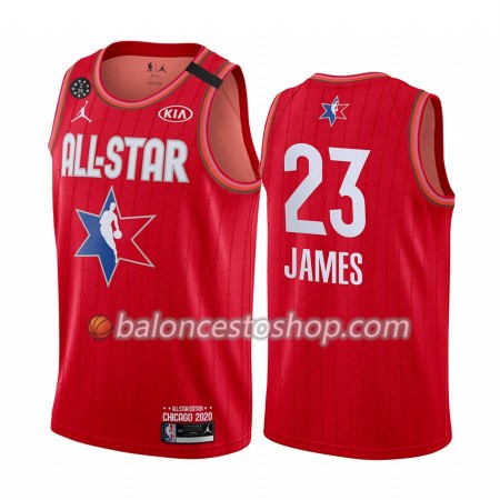 Camiseta Hombre NBA Los Angeles Lakers LeBron James 23 2020 All-Star Jordan Brand Rojo Swingman
